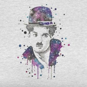 Chaplin Acuarela Polera Blanca Hombre