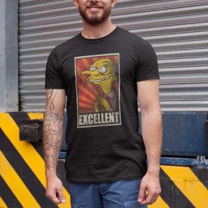 Simpsons Mr Burns Polera Negra Hombre