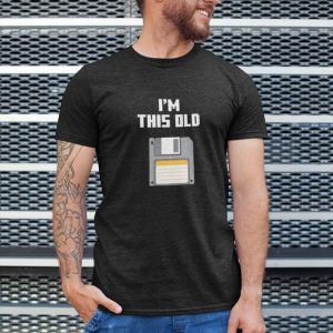 Old School Diskette. Polera Hombre