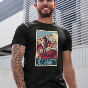 Doc y Marty Shepard Fairey Polera Hombre