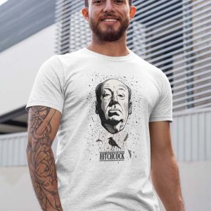 Hitchcock Los Pajaros Polera Blanca Hombre