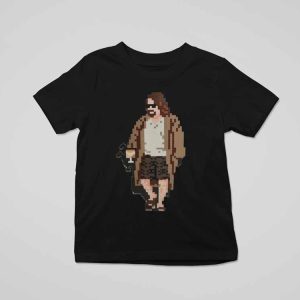 Invader Big Lebowski Polera Negra Hombre