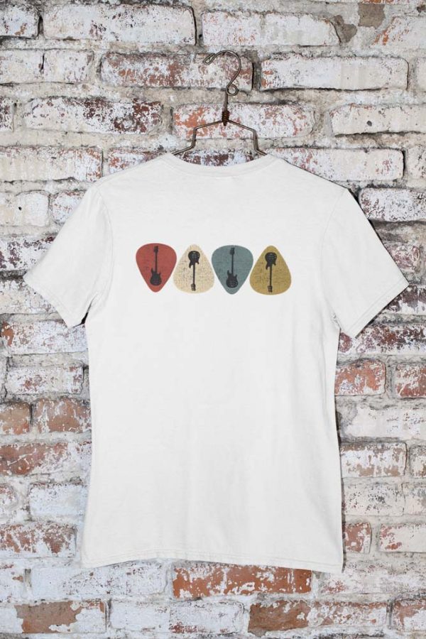 Guitar Picks. Polera Blanca Mujer - Imagen 2