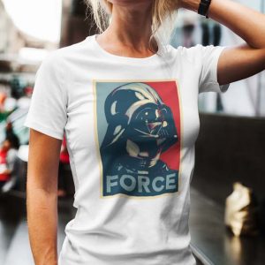 Star Wars Vader Shepard Polera Blanca Mujer