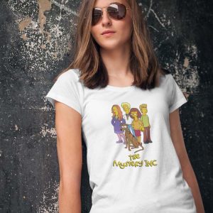 Scooby Doo Simpsons Style Polera Blanca Mujer