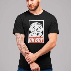 Simpsons Rafa Polera Negra Hombre