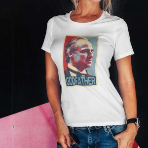 El Padrino Shepard Fairey Polera Blanca Mujer
