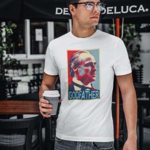 El Padrino Shepard Fairey Polera Blanca Hombre