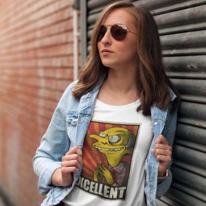 Simpsons Mr Burns Polera Blanca Mujer