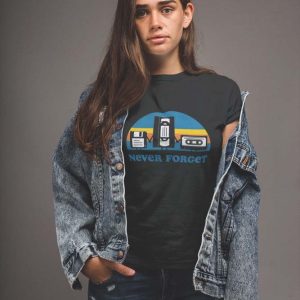 Never Forget. Polera Negra Mujer
