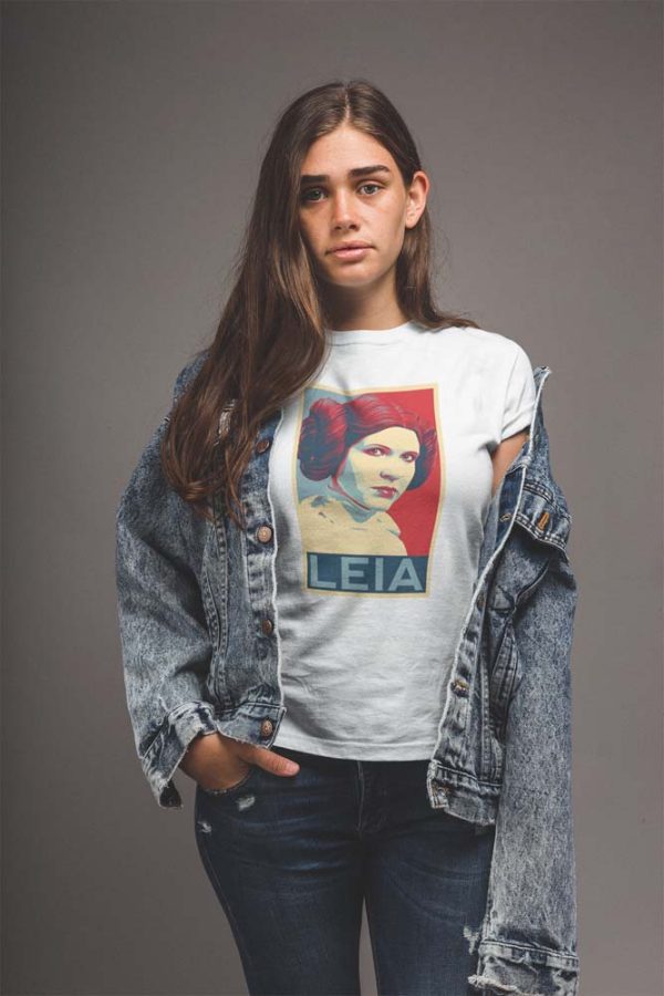 Star Wars Leia Shepard Polera Blanca Mujer - Imagen 3