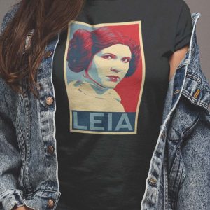 Star Wars Leia Shepard Polera Negra Mujer