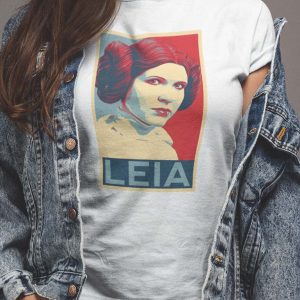 Star Wars Leia Shepard Polera Blanca Mujer