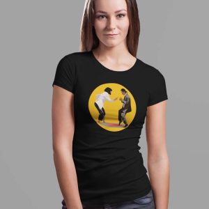Pulp Fiction Dance Polera Negra Mujer
