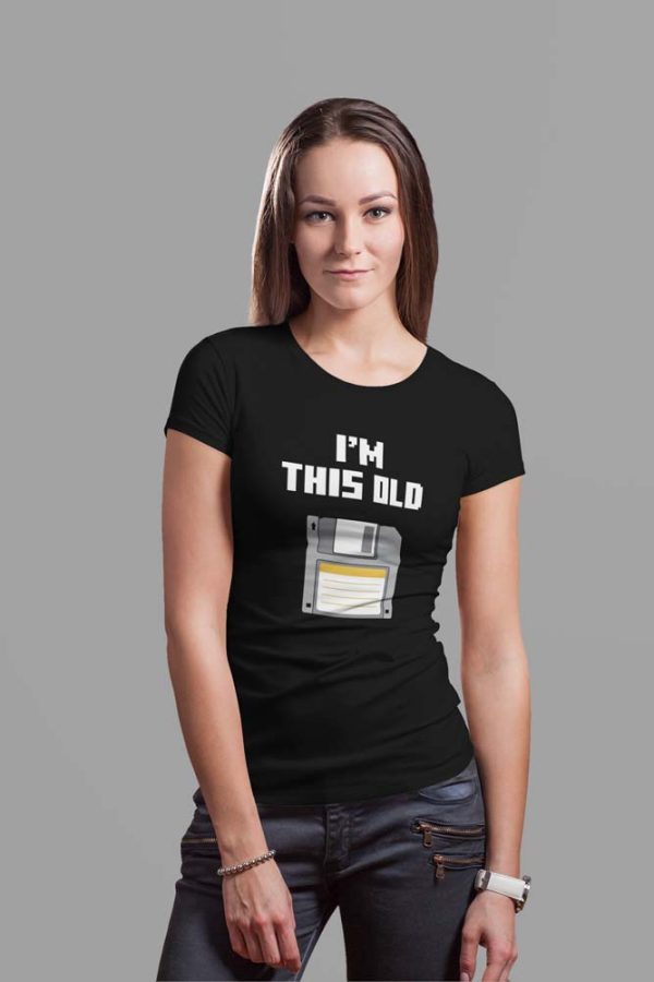 Old School Diskette. Polera Mujer