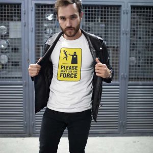 Star Wars Señal Polera Blanca Hombre