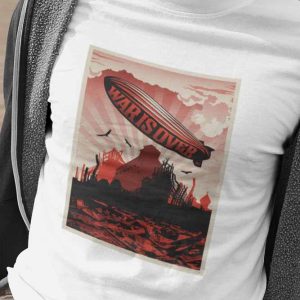 Shepard Fairey .10  Polera Blanca Hombre