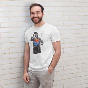 Chaplin Superman Polera Blanca Hombre