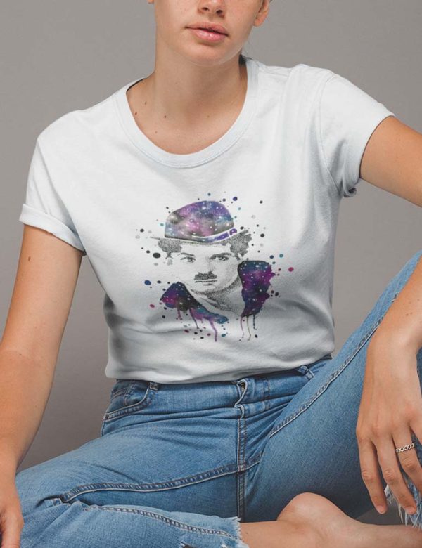 Chaplin Acuarela Polera Blanca Mujer - Imagen 3
