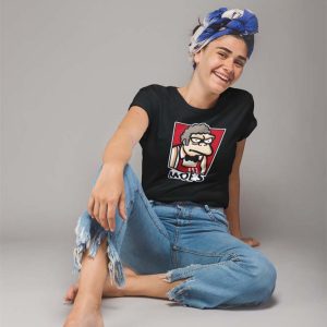 Simpsons Moe KFC Polera Negra Mujer