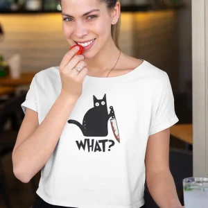 Polera Gatito Asesino Mujer