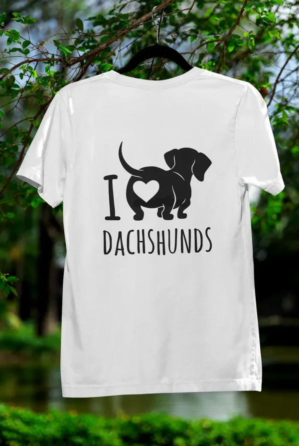 Polera  I Love Dachshund Mujer - Imagen 2