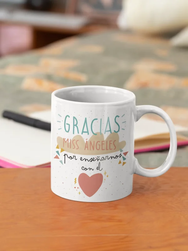 Tazón Personalizado Gracias Miss - Imagen 2