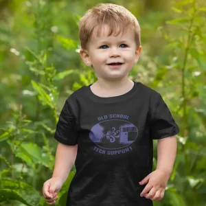 Polera Niños Soplando Cartucho Negra