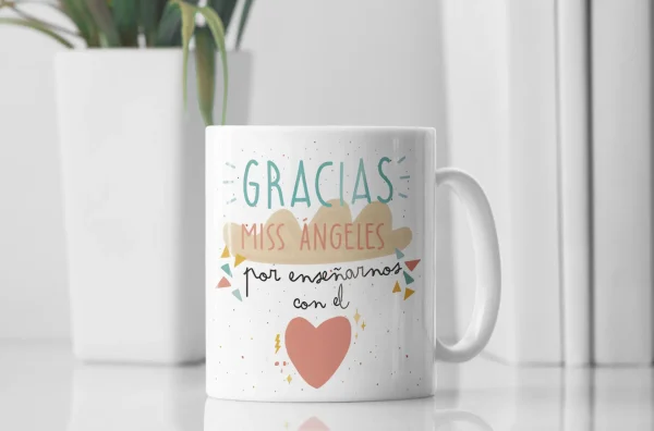 Tazón Personalizado Gracias Miss - Imagen 3