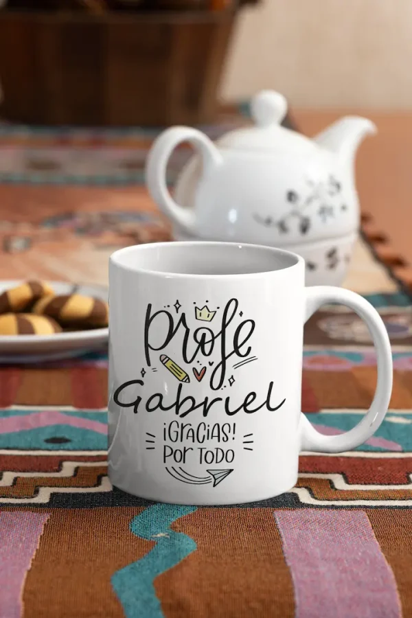 Tazón Personalizado Gracias Profesor - Imagen 2