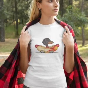 Polera Salchicha Manejando Mujer