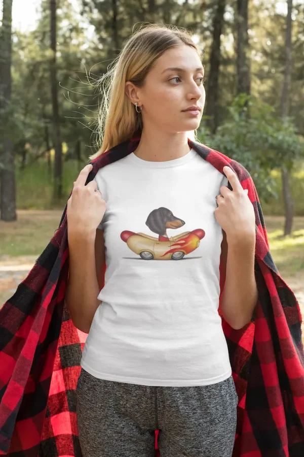 Polera Salchicha Manejando Mujer