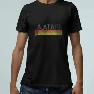 Atari Logo Franja. Polera Hombre