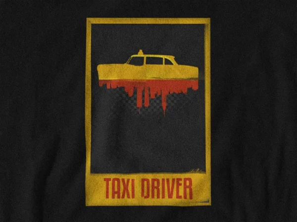 Polera Taxi Driver FanArt Hombre - Imagen 2