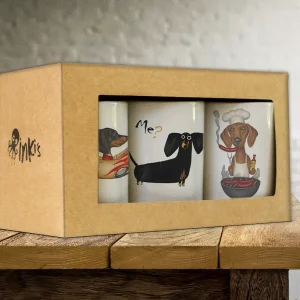 Set tazones "Perro Salchicha"