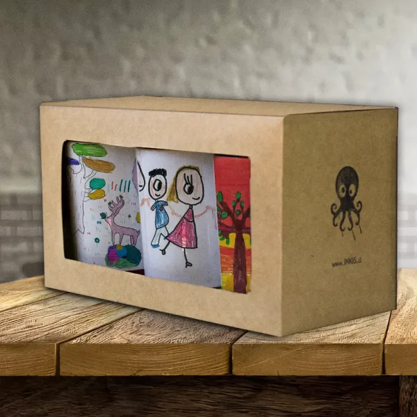 Set de 3 Tazones con Dibujos de tus hijos