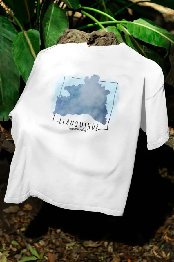 Polera Lago Llanquihue Acuarela Mujer - Imagen 4