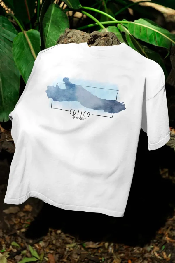 Polera Lago Colico Acuarela Hombre - Imagen 3