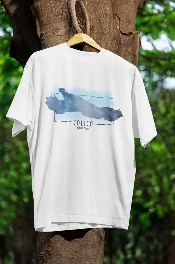 Polera Lago Colico Acuarela Mujer - Imagen 3
