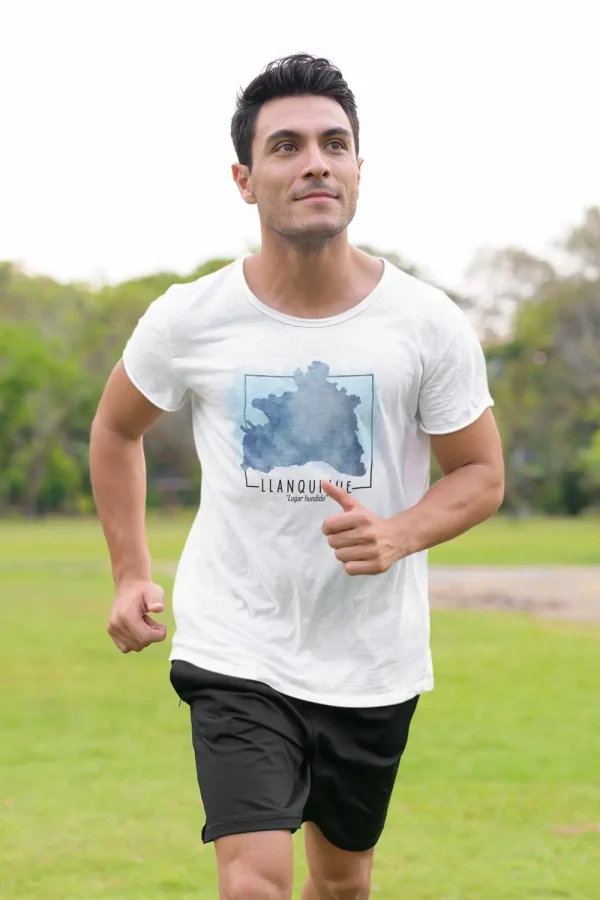 Polera Lago Llanquihue Acuarela Hombre