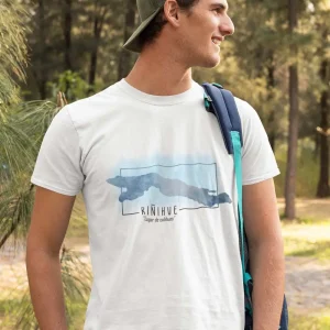 Polera Lago Riñihue Acuarela Hombre