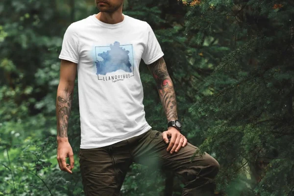 Polera Lago Llanquihue Acuarela Hombre - Imagen 3