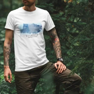 Polera Lago Villarrica Acuarela Hombre