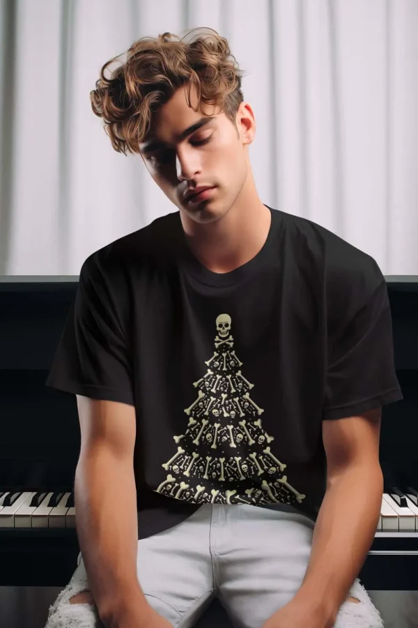 Polera Hombre Árbol huesos 2 - Imagen 2