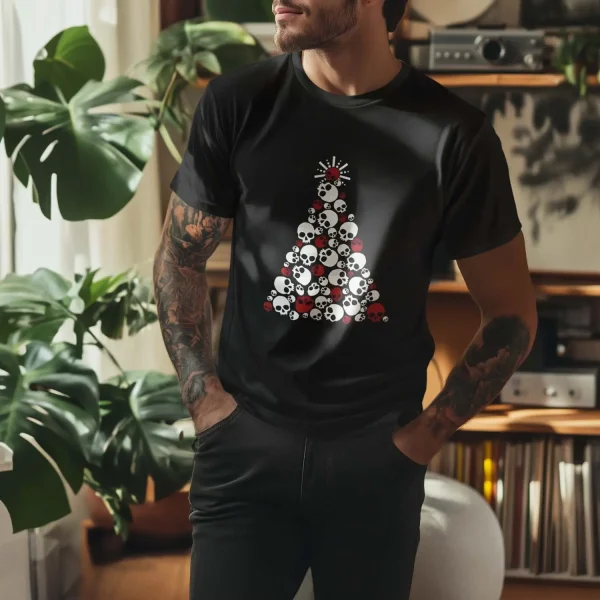 Polera Árbol Huesos Hombre - Imagen 2