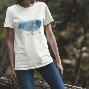 Polera Lago Puyehue Acuarela Mujer