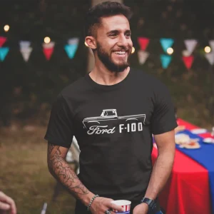 Polera Hombre Ford F-100 Classic Negra