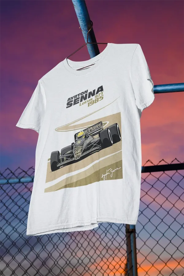 Polera Hombre Ayrton Senna 1985 - Imagen 2