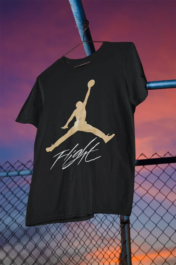 Polera Negra Hombre Michael Jordan Flight A - Imagen 2