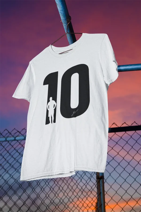 Polera Blanca Hombre Messi 10 B - Imagen 2